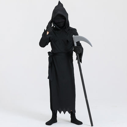 Children's Halloween Cos Costume Death Costume Costumes — back view