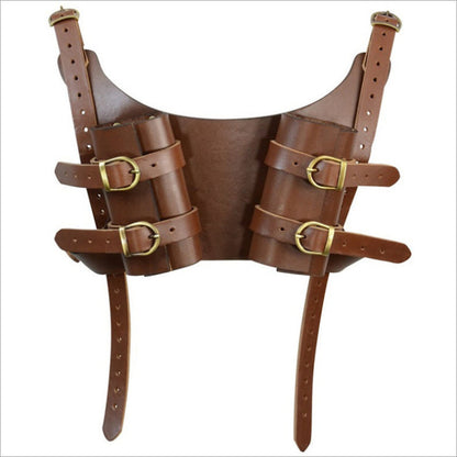 PU Leather Back Double Sword Set Stage Show Performance COSPLAY Photography Photo Props — detail