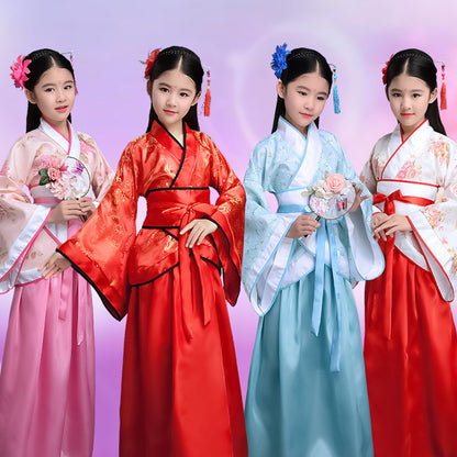 Children's Han Chinese Costume Tang Suit | Magic Stories