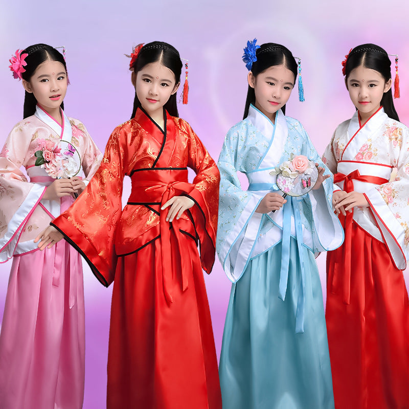 Children's Han Chinese Costume Tang Suit | Magic Stories