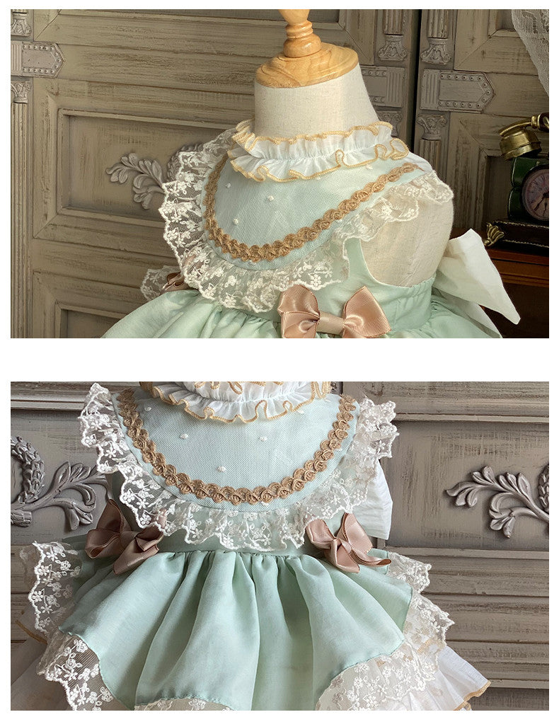 Girls Lace Lolita Princess Cake Dress — detail