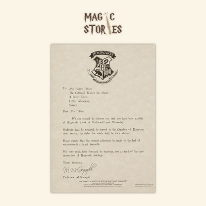 Hogwarts Acceptance Letter