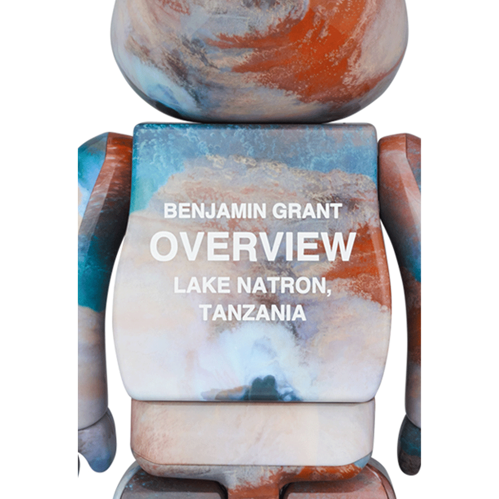 400% + 100% Bearbrick Benjamin Grant - Overview Lake Natron — back view