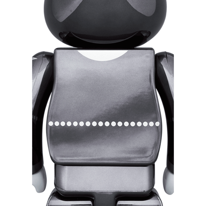 400% + 100% Bearbrick Kiss Star Child Chrome Ver.