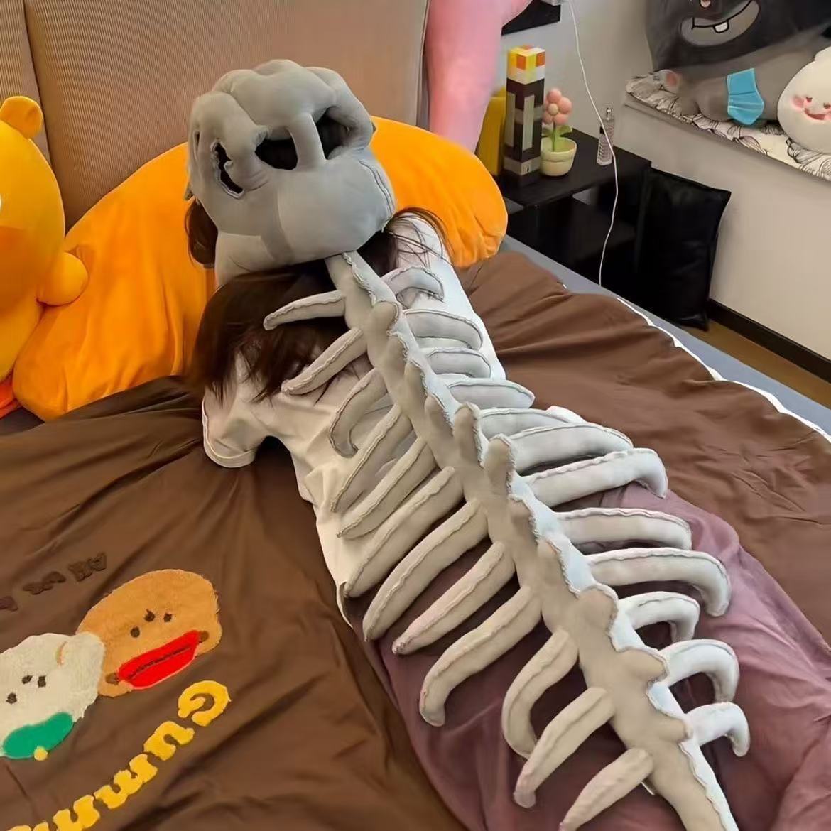 Chinese Dinosaur Skeleton Plush Toy Headgear | Magic Stories