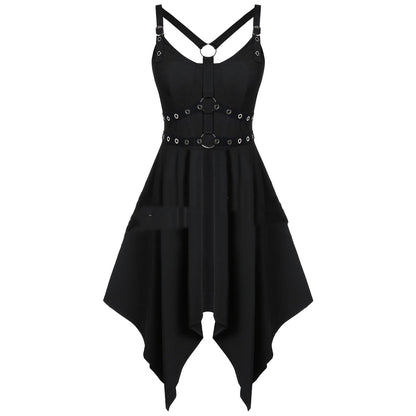 Irregular Dress Gothic Punk Dress — side view