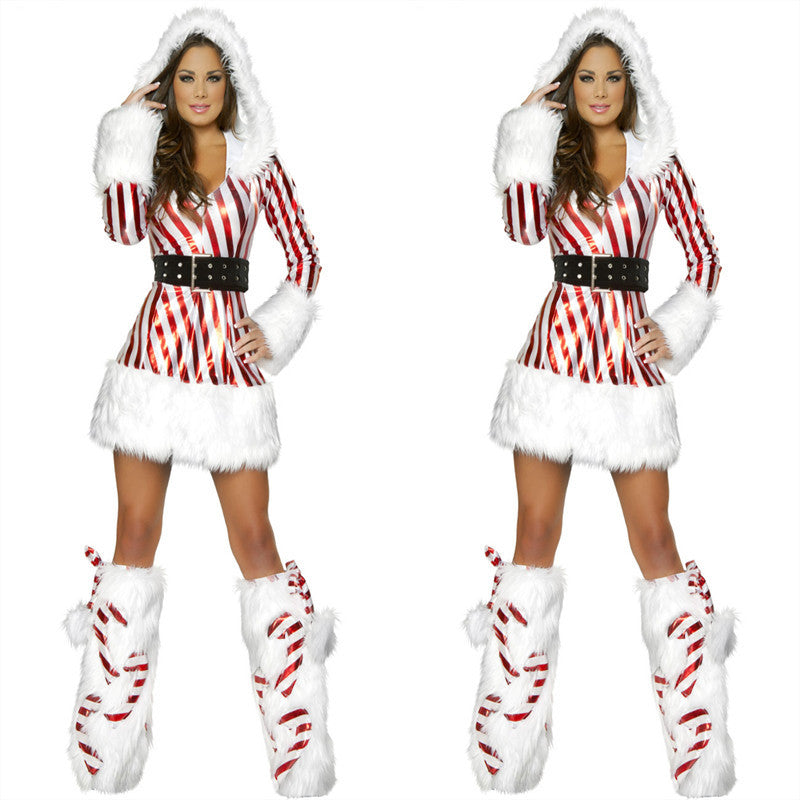 Color striped snowman costume uniform | Magic Stories