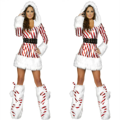 Color striped snowman costume uniform | Magic Stories