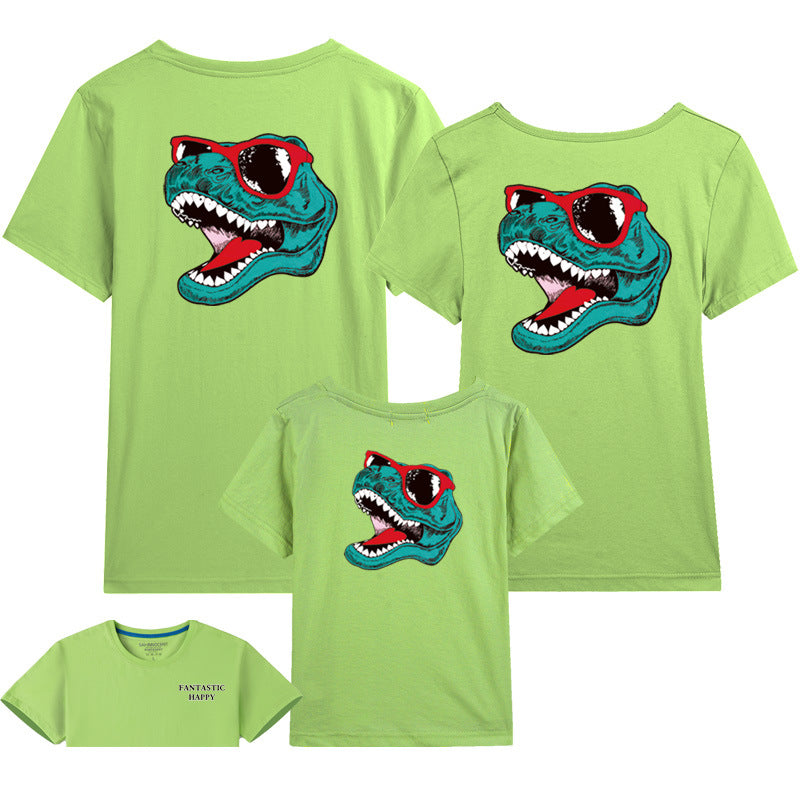 Cartoon anime little dinosaur t-shirt — detail