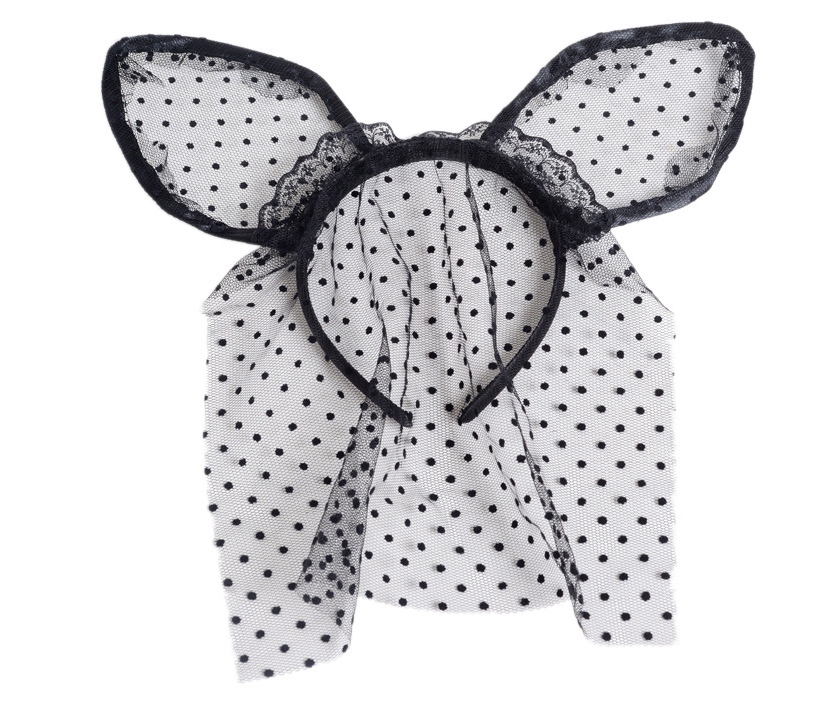 Small dot veil lace cat ears headband sex | Magic Stories