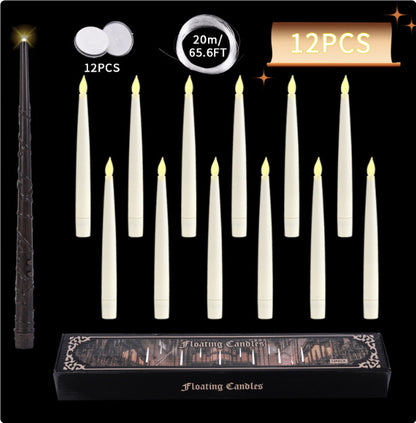 Halloween Floating LED Candles With Magic Wand - Magic Stories