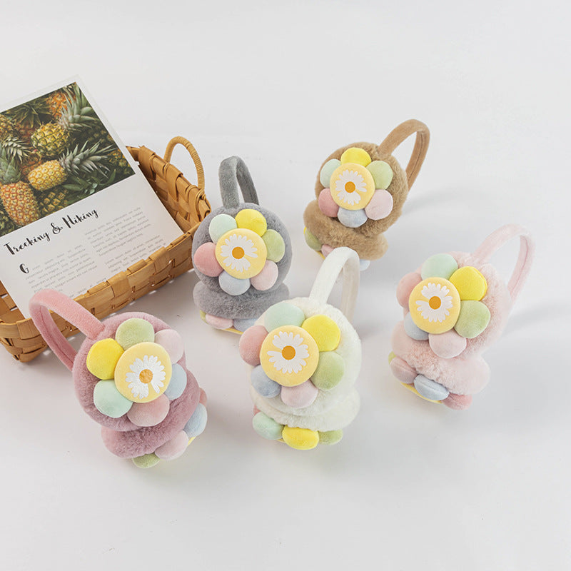 New Children's Plush Earmuffs Cute Sunflower | Magic Stories