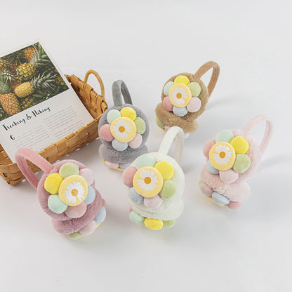 New Children's Plush Earmuffs Cute Sunflower | Magic Stories