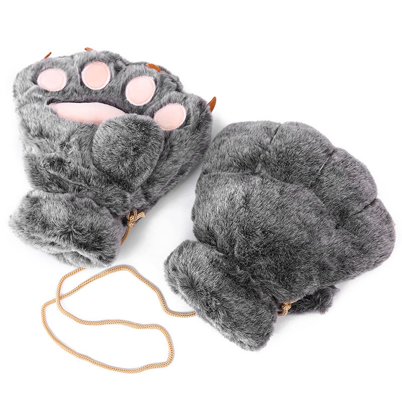 Plush Teddy Bear Paws Paw Gloves Birthday Gift
