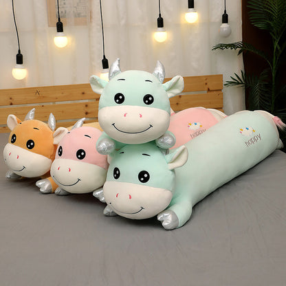 Clouds lying cow plush toy — back view