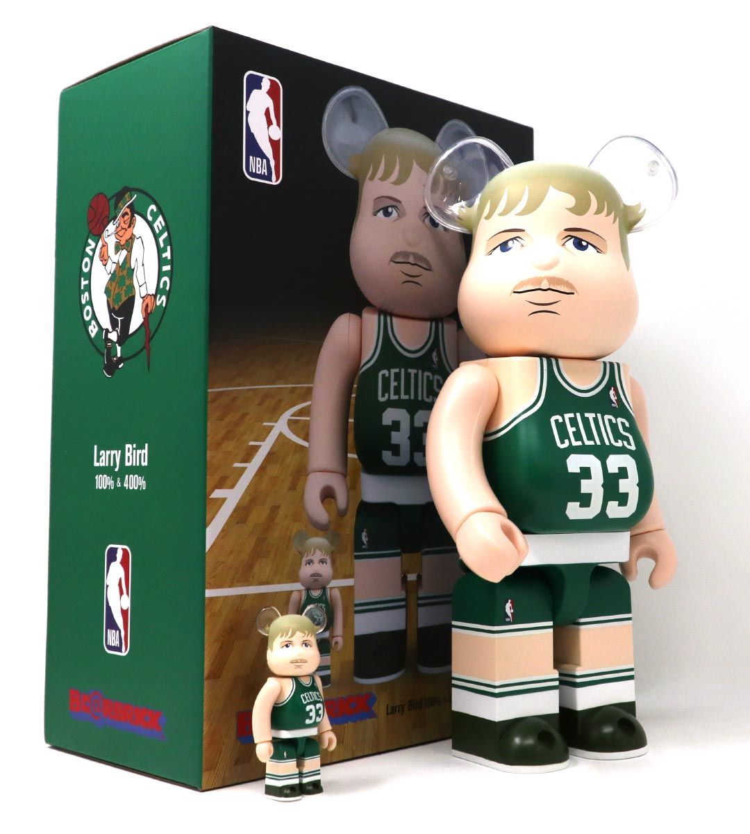 400% + 100% Bearbrick Larry Bird (Boston Celtics)