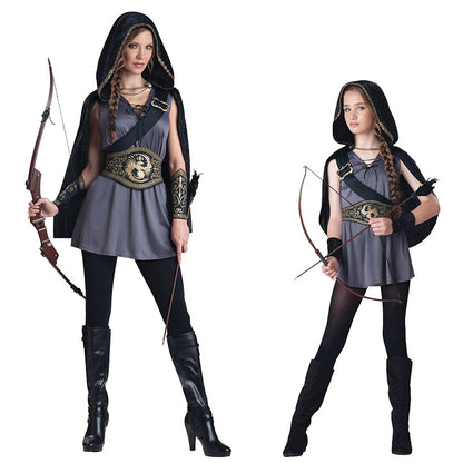 Halloween Cosplay Female Archer Costume Set — side view