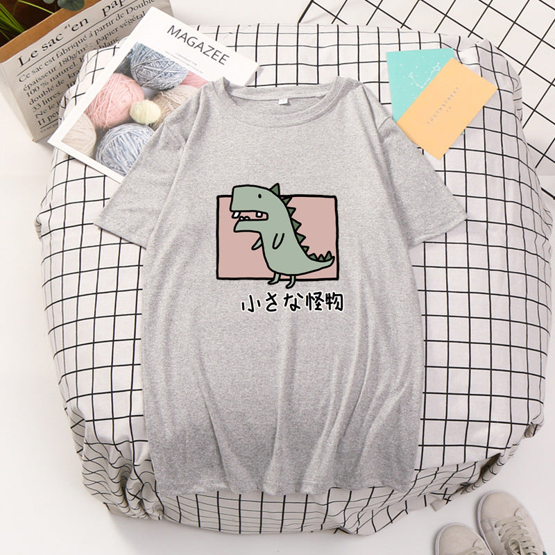 Cartoon anime little dinosaur t-shirt