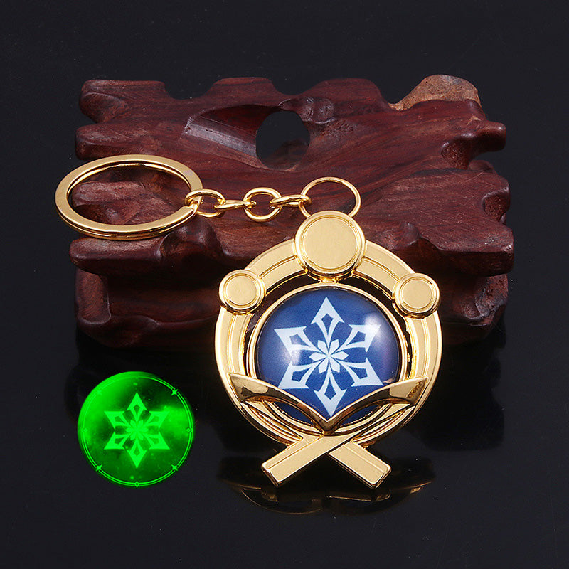 Genshin Impact Double-sided Glass Luminous Keychain — packaging