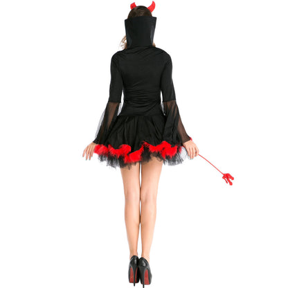 Masquerade Halloween Long Sleeve Demon Costume — side view