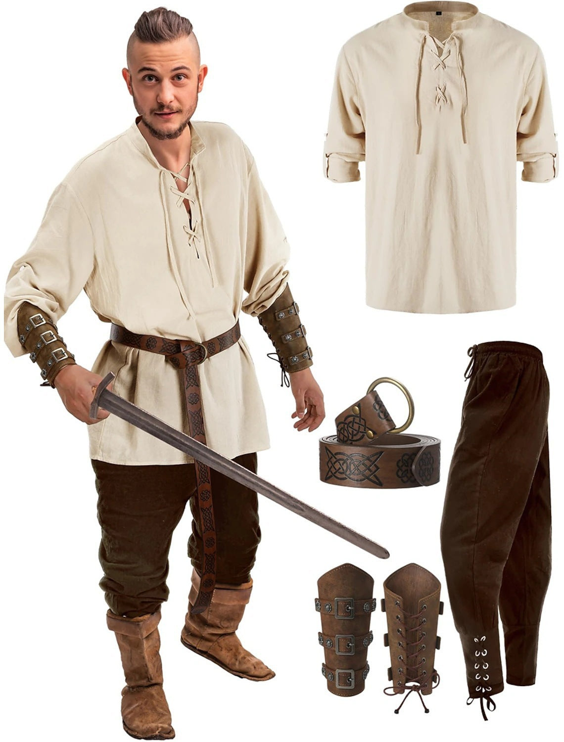 Halloween Men's Renaissance Costume - Magic Stories