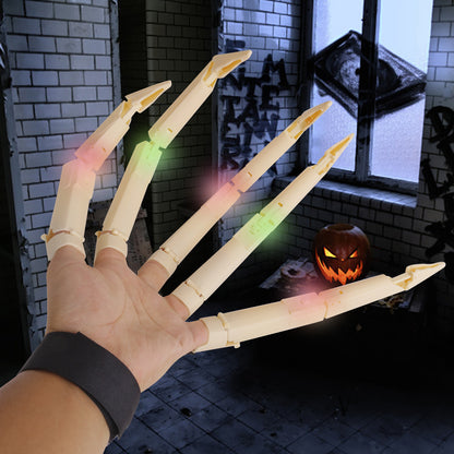 Halloween Finger Joint Glow Claw Party Prop — back view