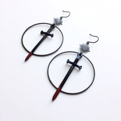 Black Bloody Sword Dagger Gothic Dark | Magic Stories