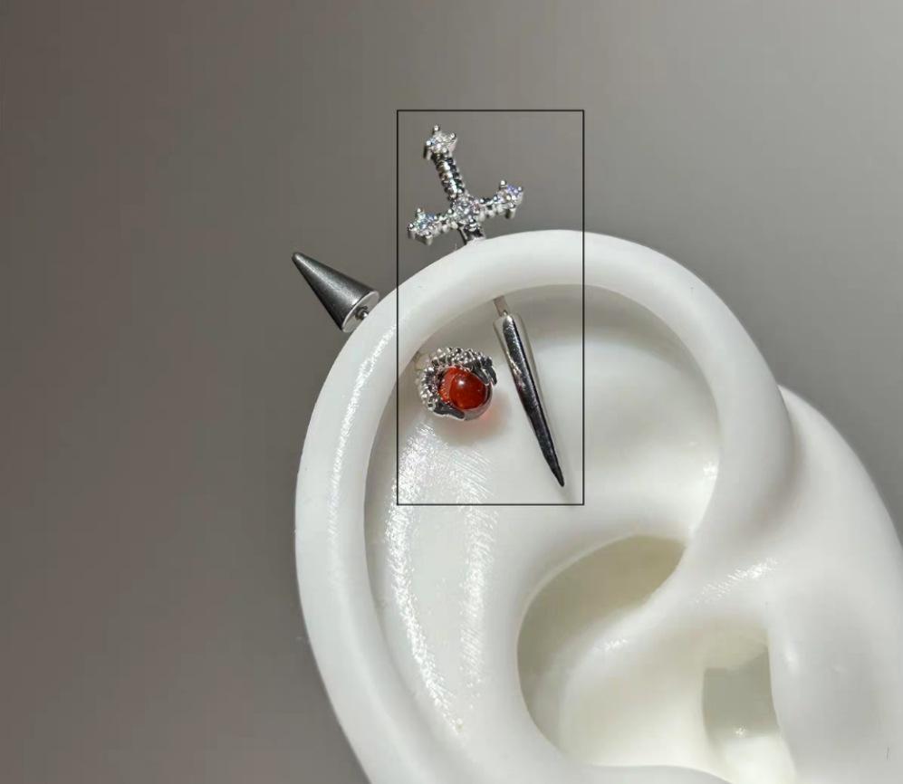 New Blue Sword Devil Stud Earrings | Magic Stories