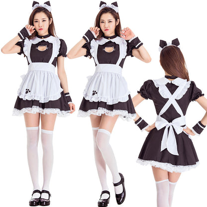 Cat maid outfit — side view