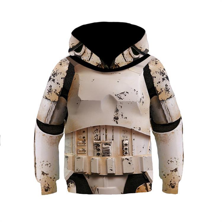 The Mandalorian Anime Children's Sweatshirt Pullover Sweatshirt — back view