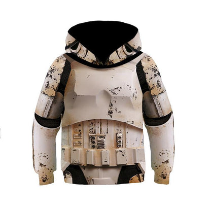 The Mandalorian Anime Children's Sweatshirt Pullover Sweatshirt — back view