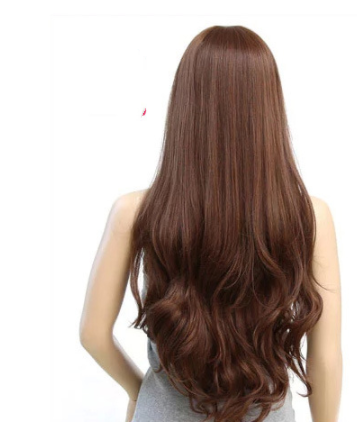 cosplay real wig — side view