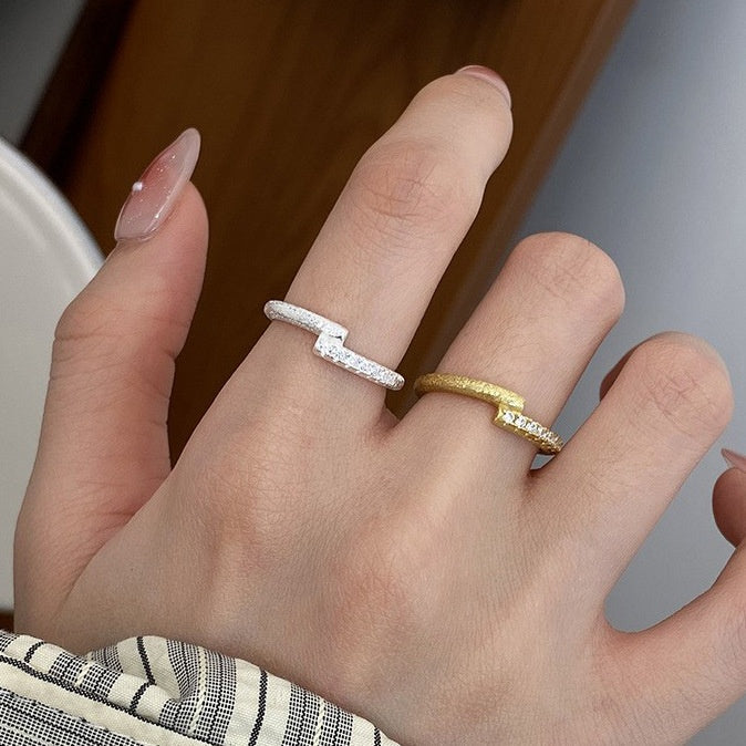 S925 Sterling Silver Cross Star Rail Brushed | Magic Stories
