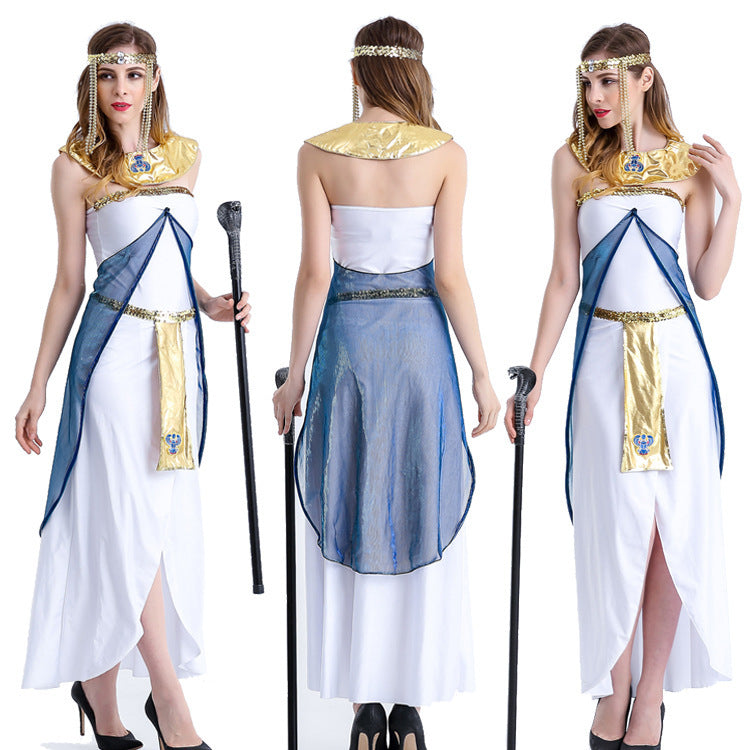 Cleopatra Uniform White New Goddess Costume | Magic Stories