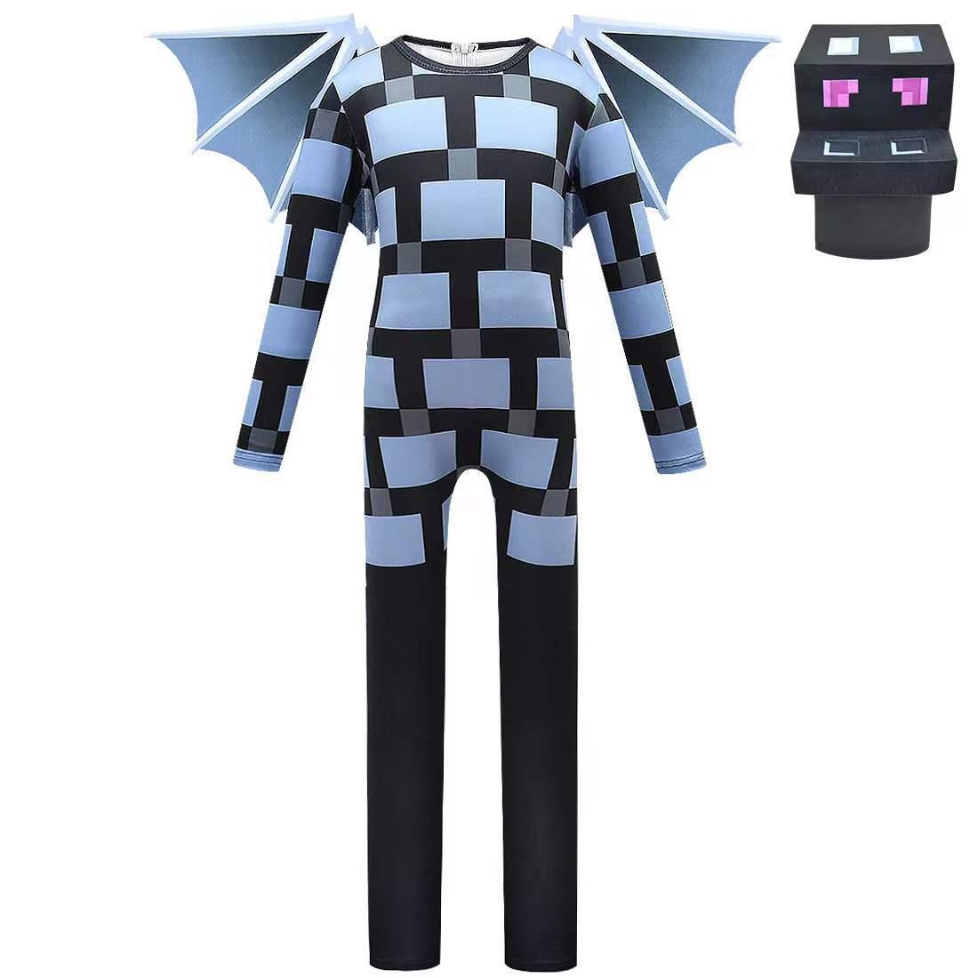 Halloween Children Cos Costume Costumes Tight One-piece Wings — side view