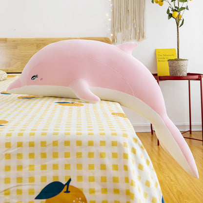 Dolphin Plush Toy Ragdoll Long Pillow | Magic Stories