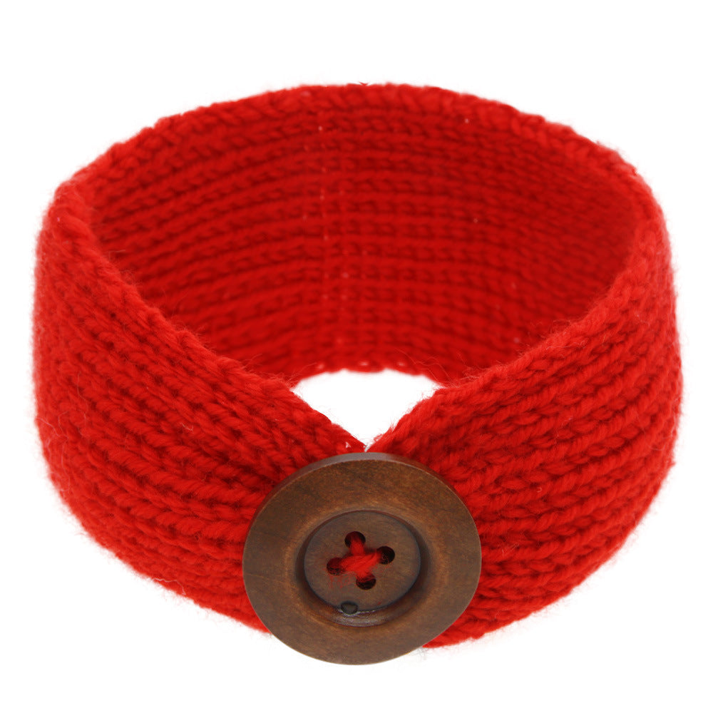 Knitted wool bunny ears headband — packaging