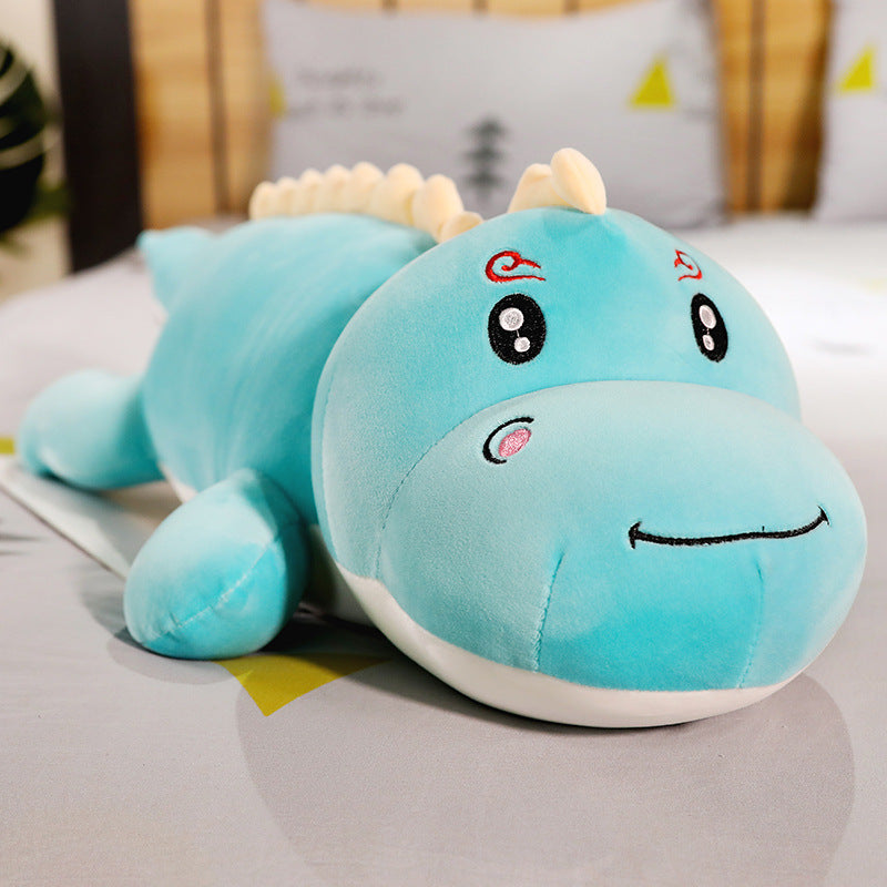 Dinosaur plush toy — side view