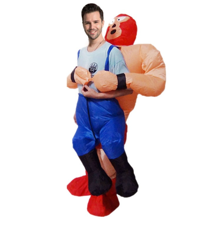 Trump on a Chair Inflatable Costume — side view