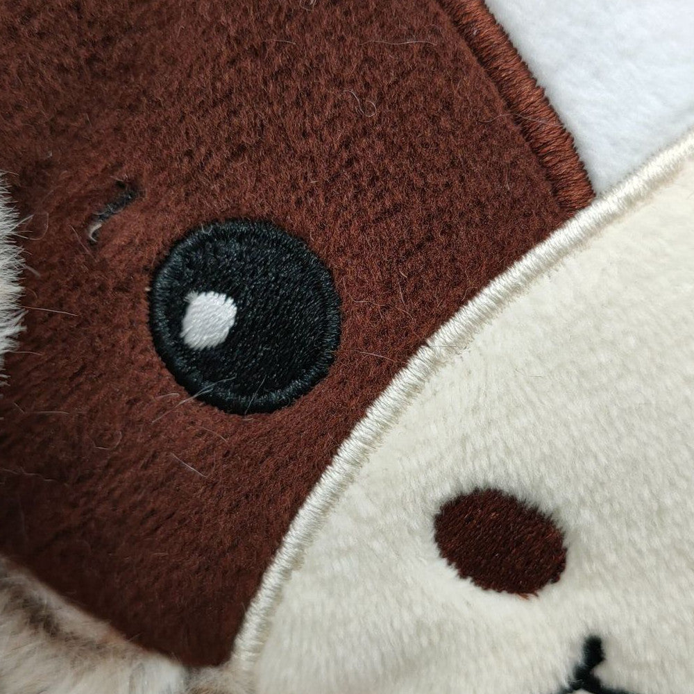 New Plush Toy Cow Basket — side view