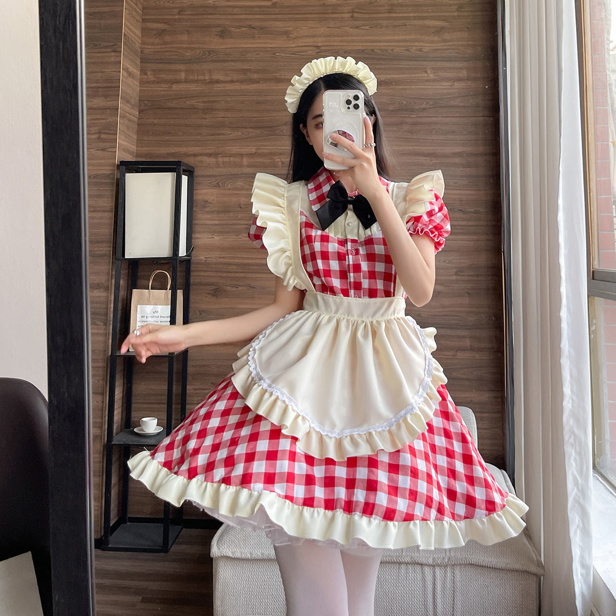 Lolita Maid Costume Cosplay Uniform Dress — side view