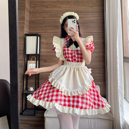 Lolita Maid Costume Cosplay Uniform Dress — side view
