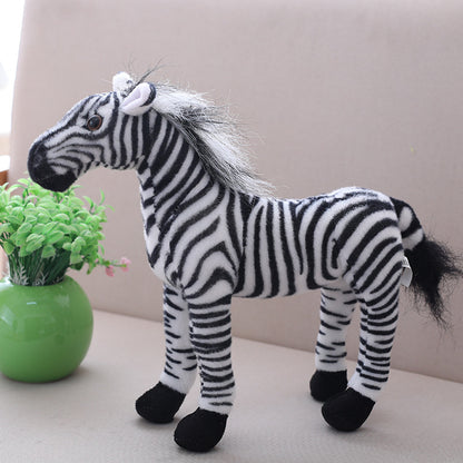 Plush Toy Doll Black Horse White Horse | Magic Stories