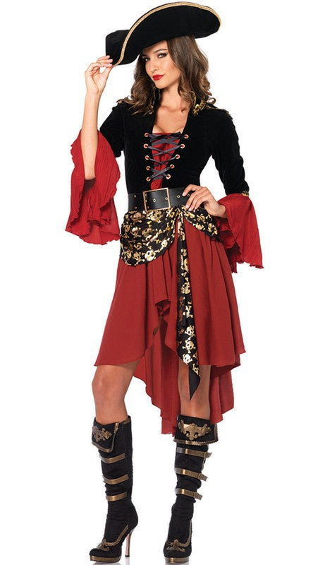 Women's Pirate Costume Halloween Costume — side view