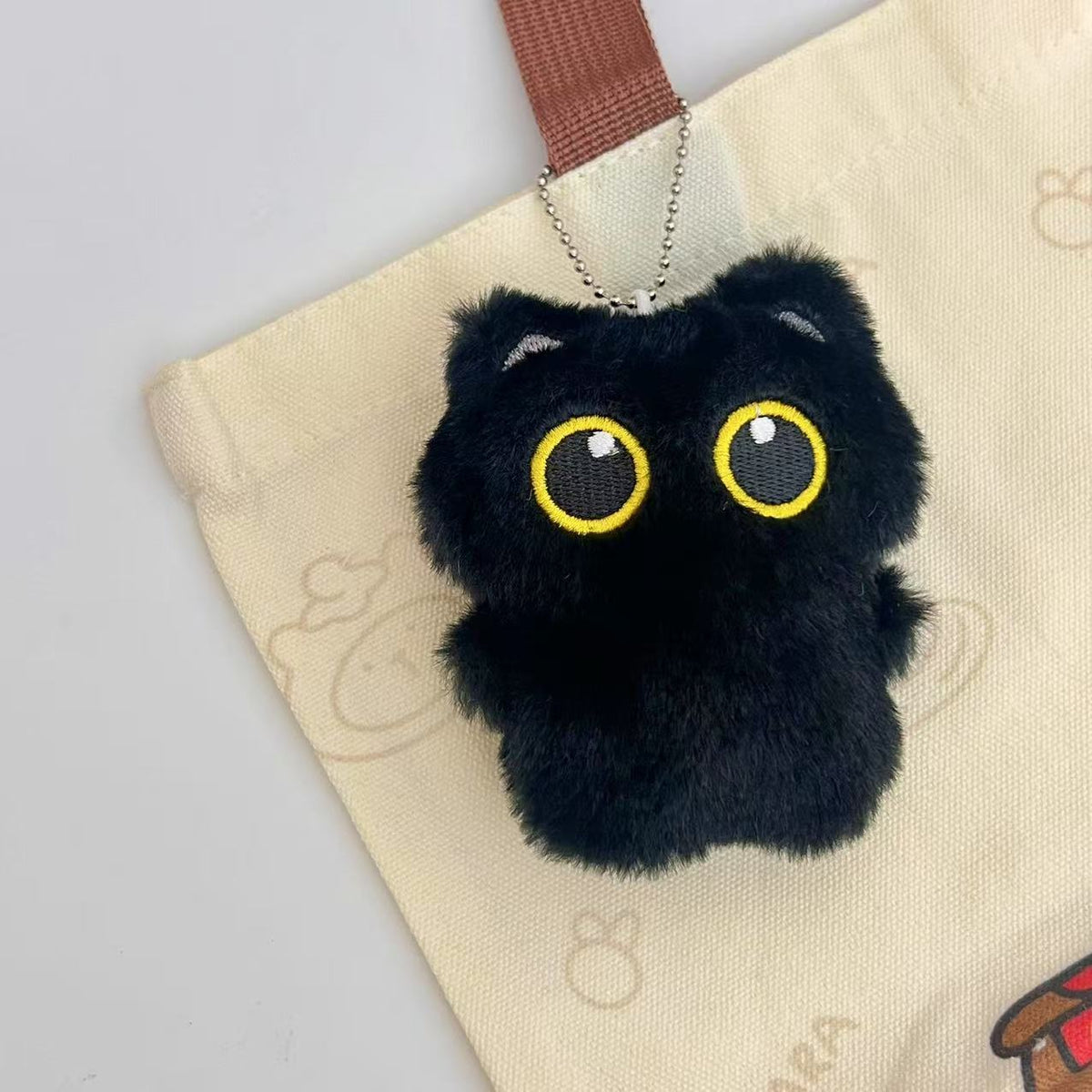 Cartoon Big Eye Black Cat Doll Plush | Magic Stories