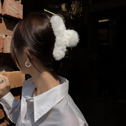 Women's Fashion Simple Plush Hair Clip | Magic Stories