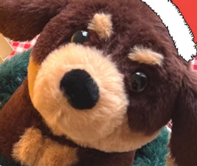 Dachshund Plush Toy, Otter Plush Toy — side view