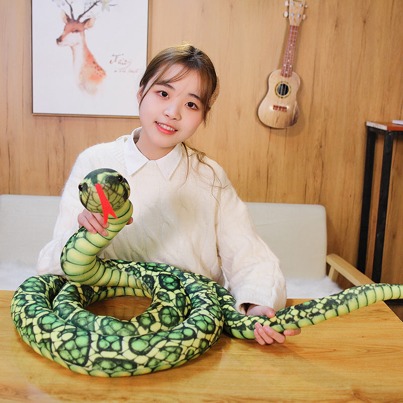 Cartoon Big Snake Plush Toy Large Snake Doll | Magic Stories