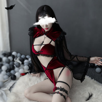 Cheongsam witch costume — detail
