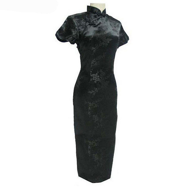 Chinese cheongsam dress — back view